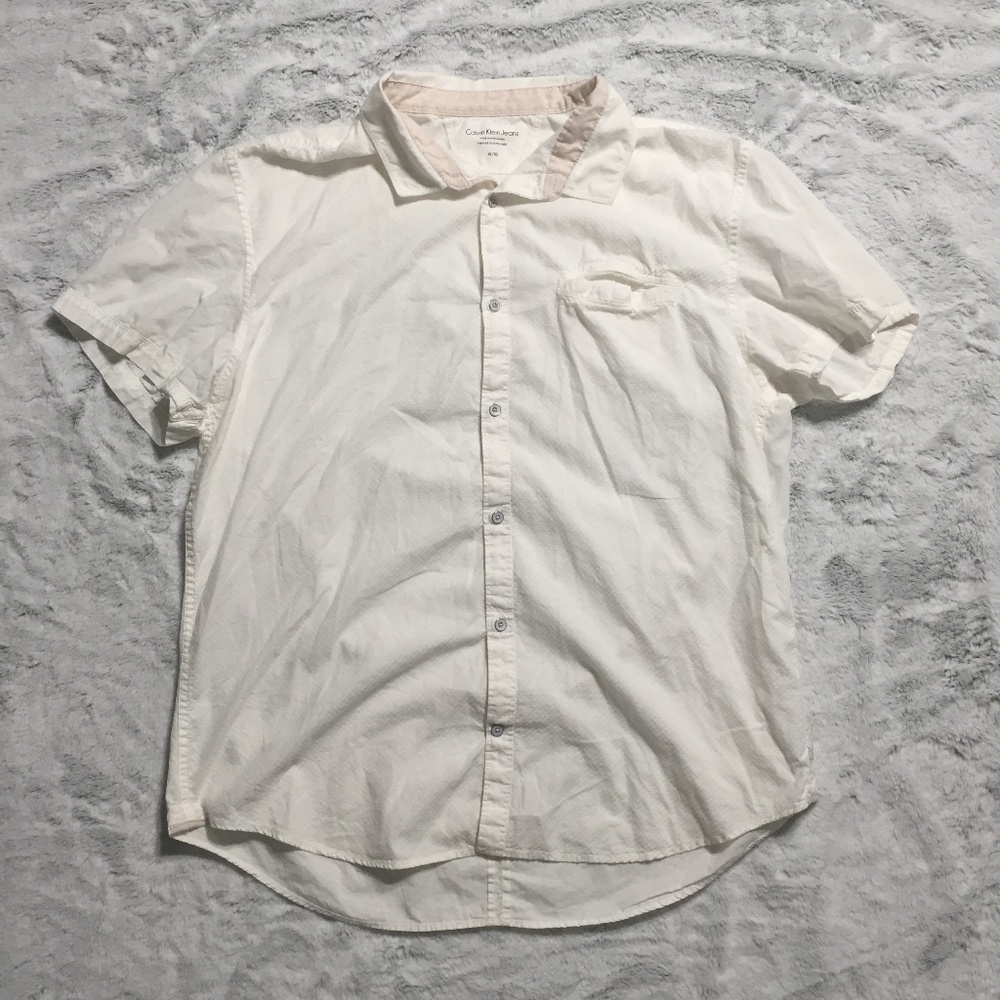 Calvin Klein XL/TG Button Down T-Shirt